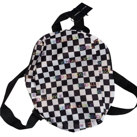 Nwt Kendal + Kylie Checkered Backpack - Picture 1 of 2